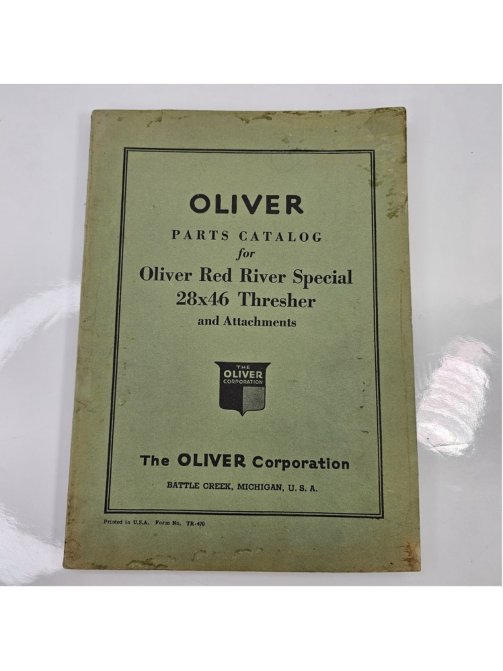 Vintage Oliver Red River Special 28x46 Thresher Parts Catalog TR-470
